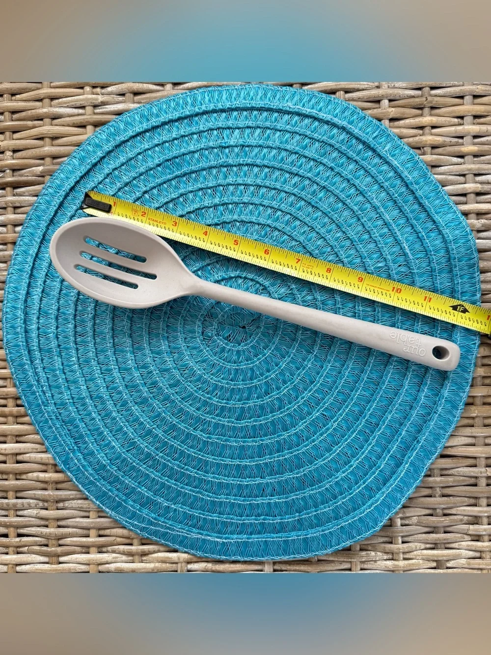 Our Table Slotted Silicone Spoon